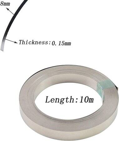 0-12x5mmx10M Nickel Plated Steel Strip For 18650 Battery Pack Welding - 3