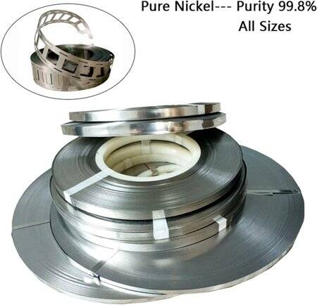 0-12x8mmx10M Pure Nickel Strip 99.96% High Purity - 2