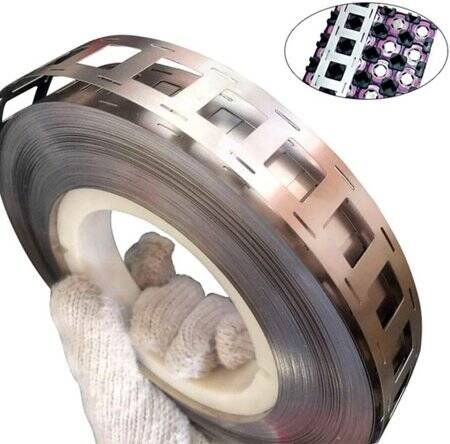 0-2x27mmx1M 20-25mm Nickel Plated Steel Strip For 18650-2P Battery Pack Welding - 3