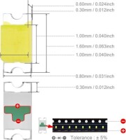 0603 (1608) SMD LED White - 3