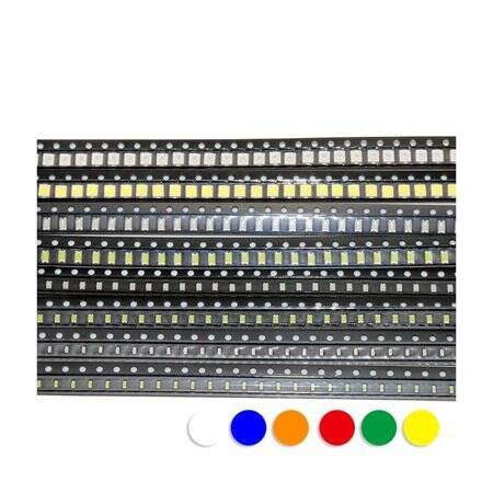 0603 (1615) SMD LED Red+Blue - 3