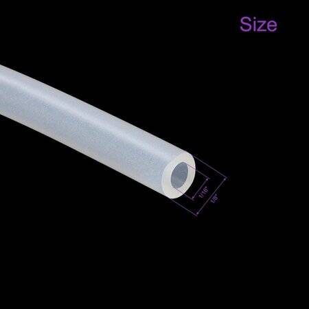 10Meters Transparent Silicone Tube Flexible Rubber Hose Drink Water Pipe Food Grade Connector ID 1.6mm X 3.2mm OD - 3