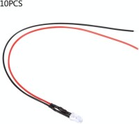 110V 5mm Orange LED Indicator Light With 20cm Cable - 2