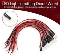 110V 5mm Orange LED Indicator Light With 20cm Cable - 3