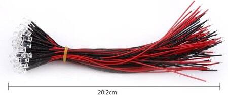 12-18V 10mm Blue LED Indicator Light With 20cm Cable - 2