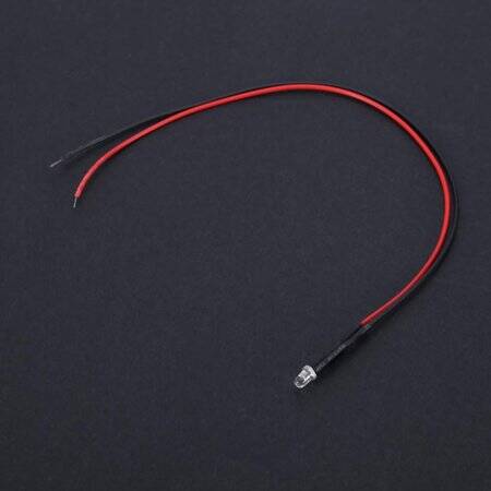 12-18V 3mm Yellow LED Indicator Light With 20cm Cable - 4