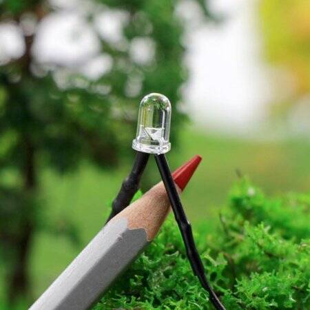 12-18V 5mm Warm White LED Indicator Light With 20cm Cable - 4