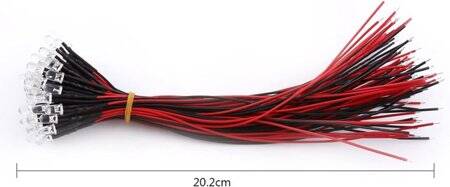 12-18V 8mm Water Clear RGB Slow Flash LED Indicator Light With 20cm Cable - 2