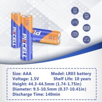 12PCS PKCELL AAA 1.5V High Quality Alkaline Battery - 3