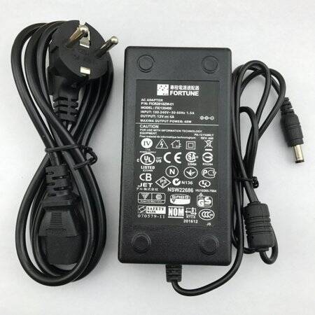 12V 4A 48W EU Plug Dual-Wire Integrated Power Adapter - 2