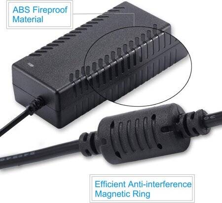 12V 4A 48W UK Plug Dual-Wire Integrated Power Adapter - 5