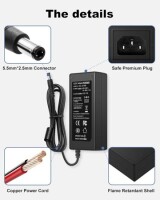 12V 8A 96W EU Plug Dual-Wire Integrated Power Adapter - 2