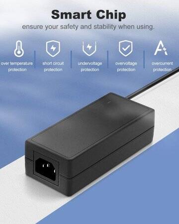 12V 8A 96W EU Plug Dual-Wire Integrated Power Adapter - 3