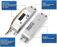 12V/24V Universal Eight-Wire Electricity Mortise Lock UnLock After Power Failure Size:200x38x28mm - 4