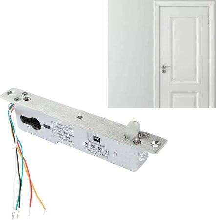 12V/24V Universal Nine-Wire Electricity Mortise Lock Lock When Power is Off Size:200x38x28mm - 5