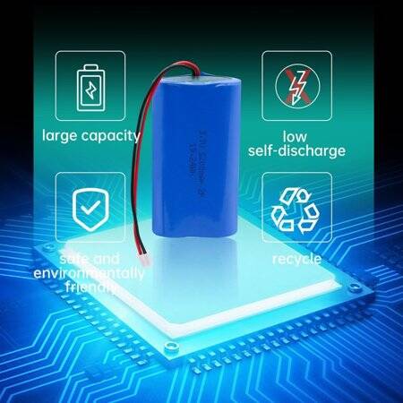 18650 7.4V 2200MA High Quality Rechargeable Dual Lithium Battery Pack With Protection Plate - 3