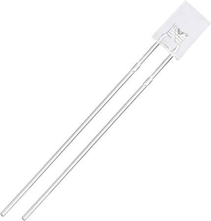 18mm Leg 257 Rectangular LED Water Clear Orange Use 2V 20mA - 4