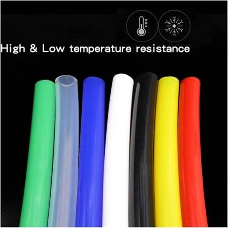 1Meter Black Silicone Tube Flexible Rubber Hose Drink Water Pipe Food Grade Connector ID 3mm X 6mm OD - 4