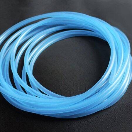 1Meter Blue Silicone Tube Flexible Rubber Hose Drink Water Pipe Food Grade Connector ID 3mm X 5mm OD - 1