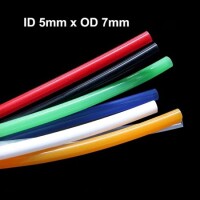 1Meter Green Silicone Tube Flexible Rubber Hose Drink Water Pipe Food Grade Connector ID 5mm X 7mm OD - 2