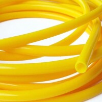 1Meter Orange Silicone Tube Flexible Rubber Hose Drink Water Pipe Food Grade Connector ID 5mm X 7mm OD - 1