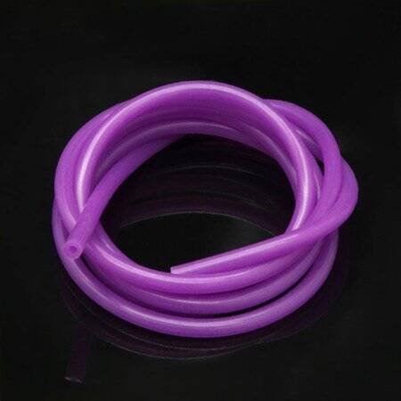 1Meter Purple Silicone Tube Flexible Rubber Hose Drink Water Pipe Food Grade Connector ID 5mm X 7mm OD - 1