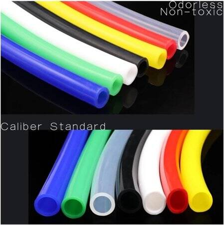 1Meter Red Silicone Tube Flexible Rubber Hose Drink Water Pipe Food Grade Connector ID 4mm X 7mm OD - 3