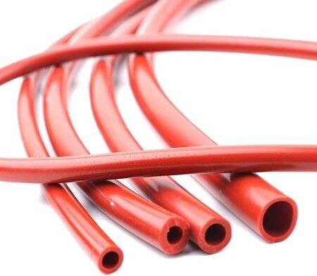 1Meter Rose Red Silicone Tube Flexible Rubber Hose Drink Water Pipe Food Grade Connector ID 3mm X 5mm OD - 1