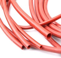 1Meter Rose Red Silicone Tube Flexible Rubber Hose Drink Water Pipe Food Grade Connector ID 3mm X 5mm OD - 2