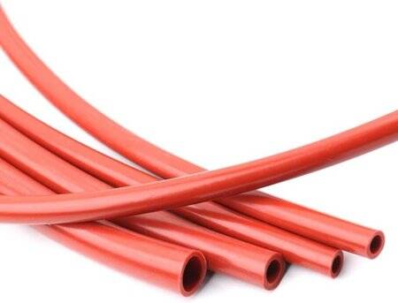 1Meter Rose Red Silicone Tube Flexible Rubber Hose Drink Water Pipe Food Grade Connector ID 3mm X 5mm OD - 4