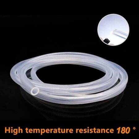 1Meter Transparent Silicone Tube Flexible Rubber Hose Drink Water Pipe Food Grade Connector ID 5mm X 12mm OD - 5