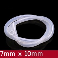 1Meter Transparent Silicone Tube Flexible Rubber Hose Drink Water Pipe Food Grade Connector ID 7mm X 10mm OD - 2