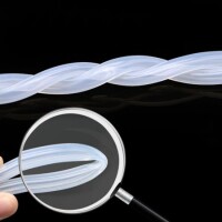 1Meter Transparent Silicone Tube Flexible Rubber Hose Drink Water Pipe Food Grade Connector ID 7mm X 11mm OD - 3