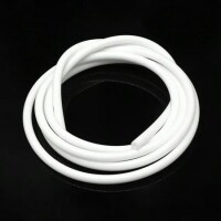 1Meter White Silicone Tube Flexible Rubber Hose Drink Water Pipe Food Grade Connector ID 3mm X 5mm OD - 1