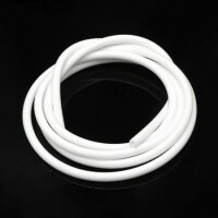 1Meter White Silicone Tube Flexible Rubber Hose Drink Water Pipe Food Grade Connector ID 3mm X 6mm OD - 1