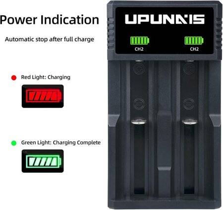 2-Channel EU Plug Universal 18650 Battery Charger Li ion Rechargeable Smart Charger For 14500 16340 - 5