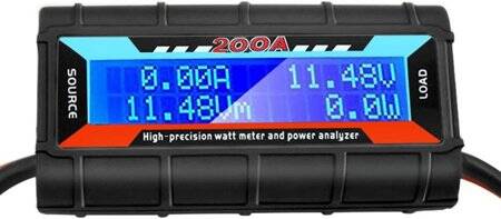 200A 60V RC High Precision Digital Watt Meter And Power Analyser - 1