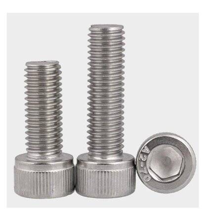 201 Stainless Steel Cylindrical Hexagon Socket Head Screw M2.5 5mm - 1