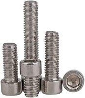 201 Stainless Steel Cylindrical Hexagon Socket Head Screw M2 6mm - 1