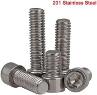 201 Stainless Steel Cylindrical Hexagon Socket Head Screw M2 6mm - 2