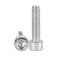 201 Stainless Steel Cylindrical Hexagon Socket Head Screw M2 8mm - 5