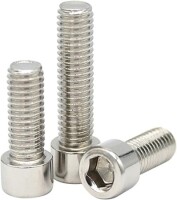 201 Stainless Steel Cylindrical Hexagon Socket Head Screw M2.5 10mm - 2