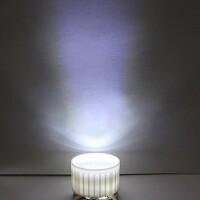 20mm LED Lamp Bead Lens 10 Degrees With White Flat Mouth Lampshade (Apply to 1W 3W 5W RGB LED) - 5