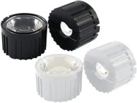 20mm LED Lamp Bead Lens 120 Degrees With Black Flat Mouth Lampshade (Apply to 1W 3W 5W RGB LED) - 1