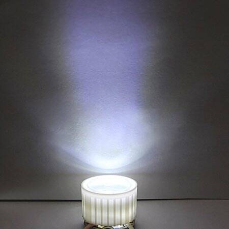 20mm LED Lamp Bead Lens 15 Degrees With White Flat Mouth Lampshade (Apply to 1W 3W 5W RGB LED) - 5