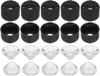 20mm LED Lamp Bead Lens 45 Degrees With Black Flat Mouth Lampshade (Apply to 1W 3W 5W RGB LED) - 1