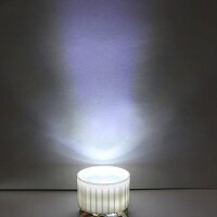 20mm LED Lamp Bead Lens 8 Degrees With White Flat Mouth Lampshade (Apply to 1W 3W 5W RGB LED) - 5