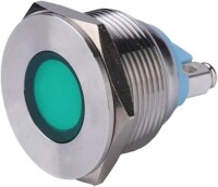 22-28V 5mm Blue LED Metal Indicator Light With 20cm Cable - 3