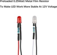 220V 5mm Green LED Indicator Light With 20cm Cable - 4