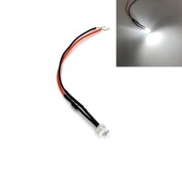 220V 5mm Yellow LED Indicator Light With 20cm Cable - 1